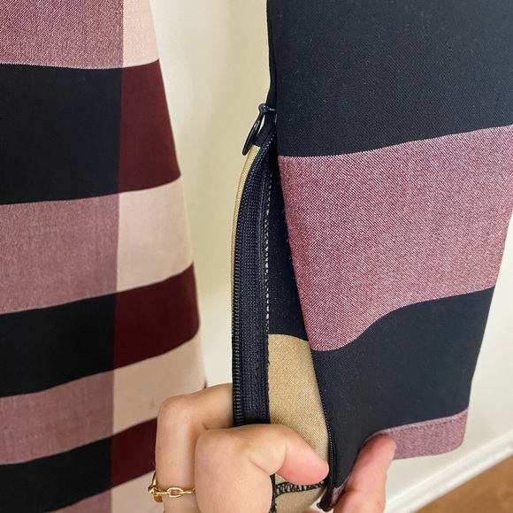 NWOT ASOS||  WHITE Funnel Neck Mini Dress in Block Stripe, Sold Out onli… - Picture 9 of 11